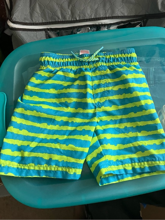 Cat & Jack Other - Boys Cat & Jack Striped Swim Trunks 4T